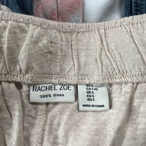 Rachel Zoe Beige Linen Trousers